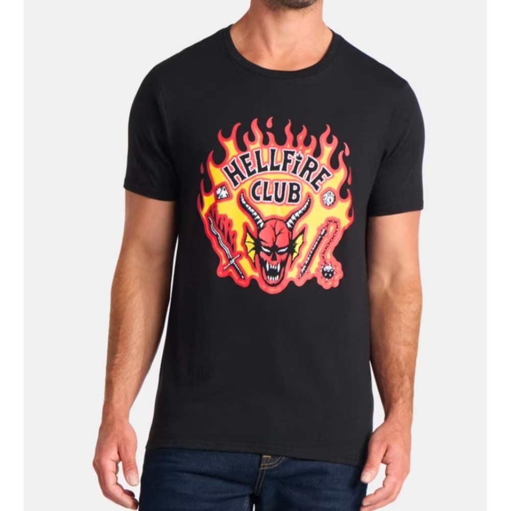 Men's Stranger things Hellfire club T-shirt size 3XL